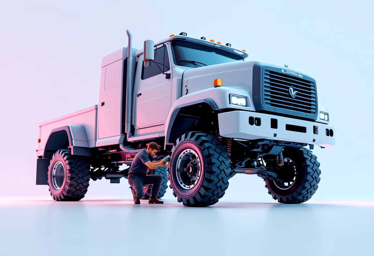 image of truck maintenance